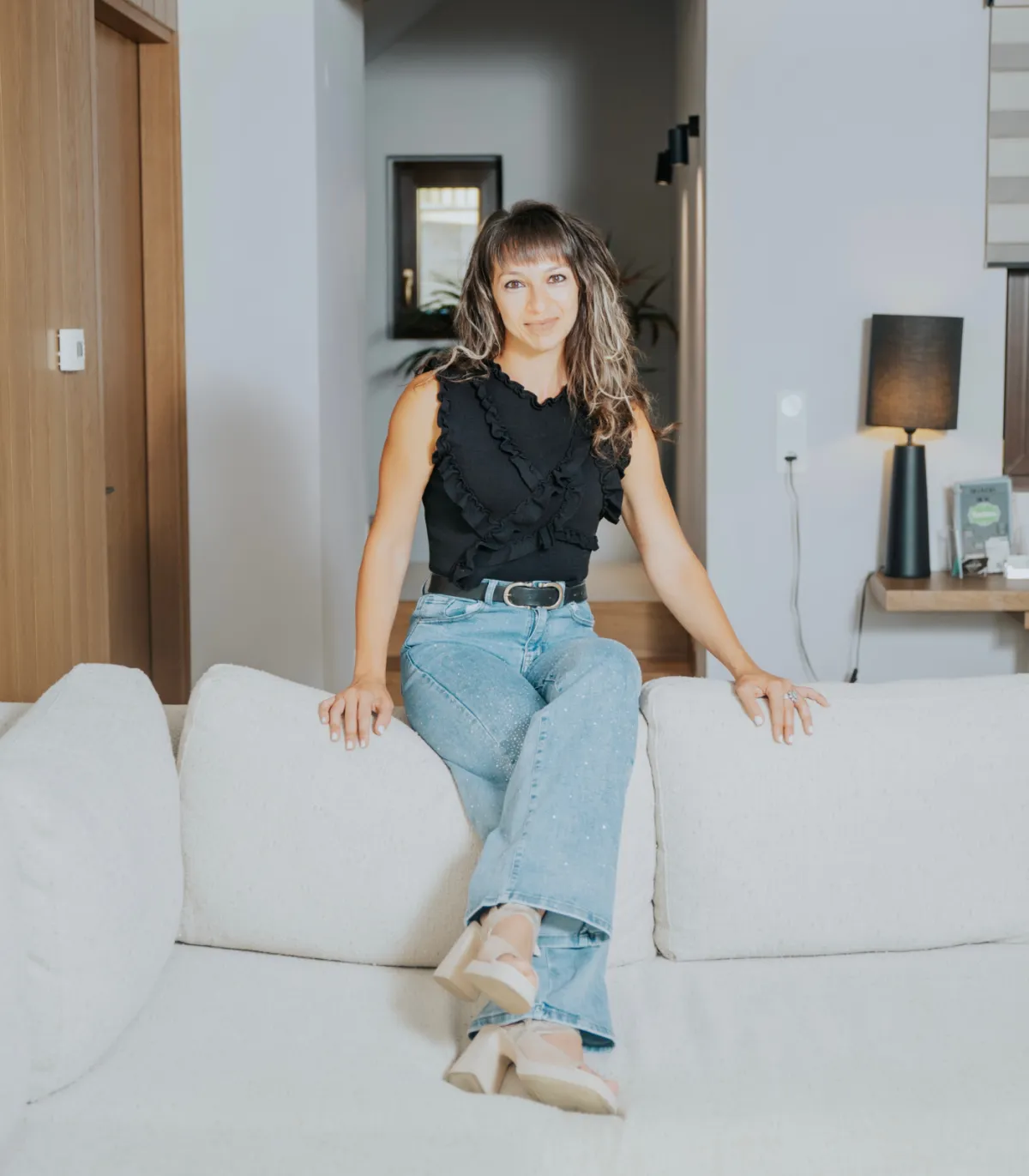 Marchela at home between travels — a life built on her own terms